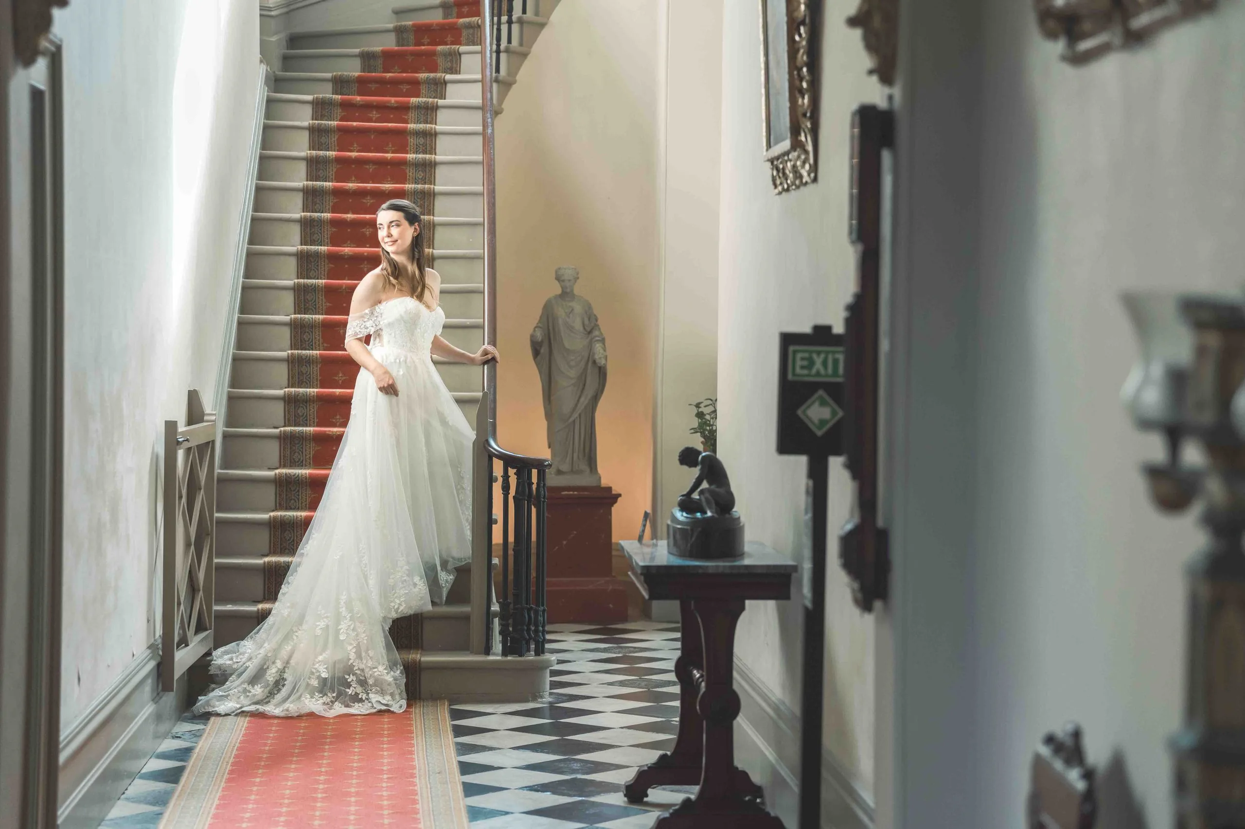 Bride portrait at Vaucluse House – Sydney documentary wedding photographer
